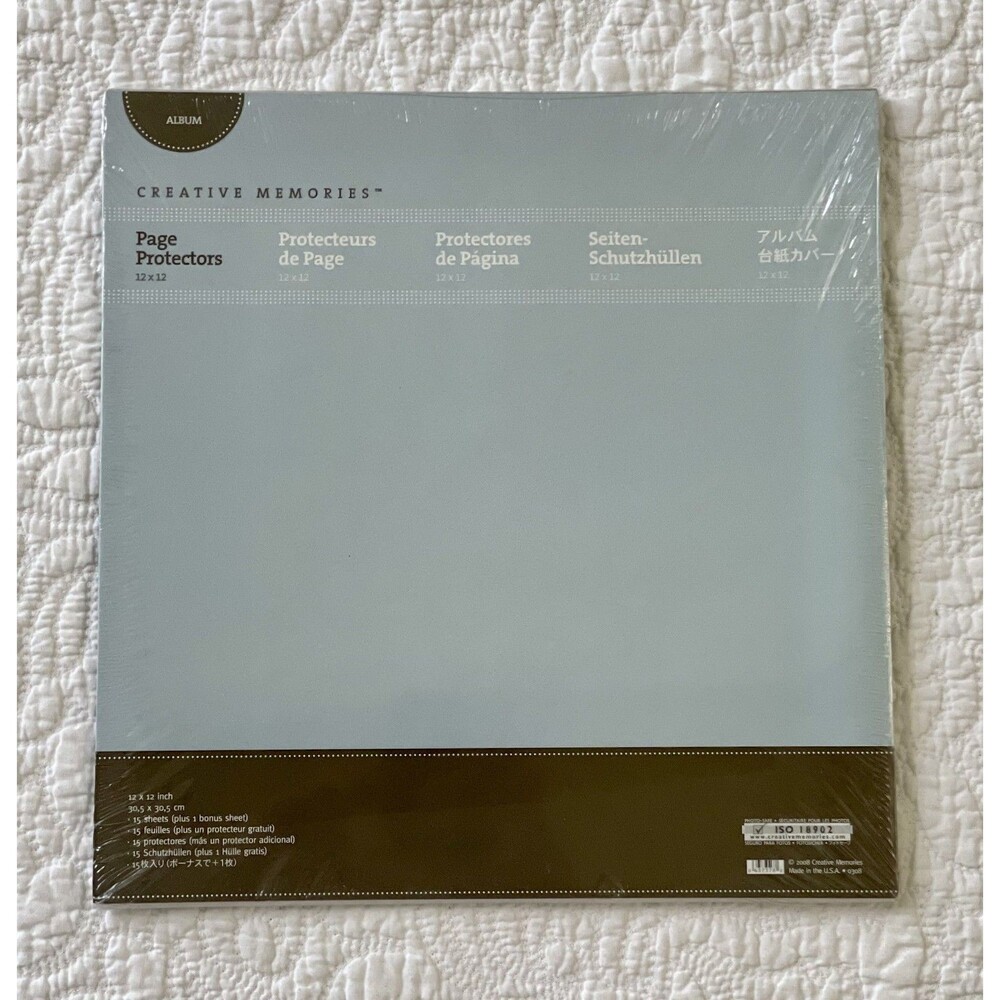 Creative Memories 12x12 Page Protectors 15 + 1 Bonus New Sealed Scrapbook